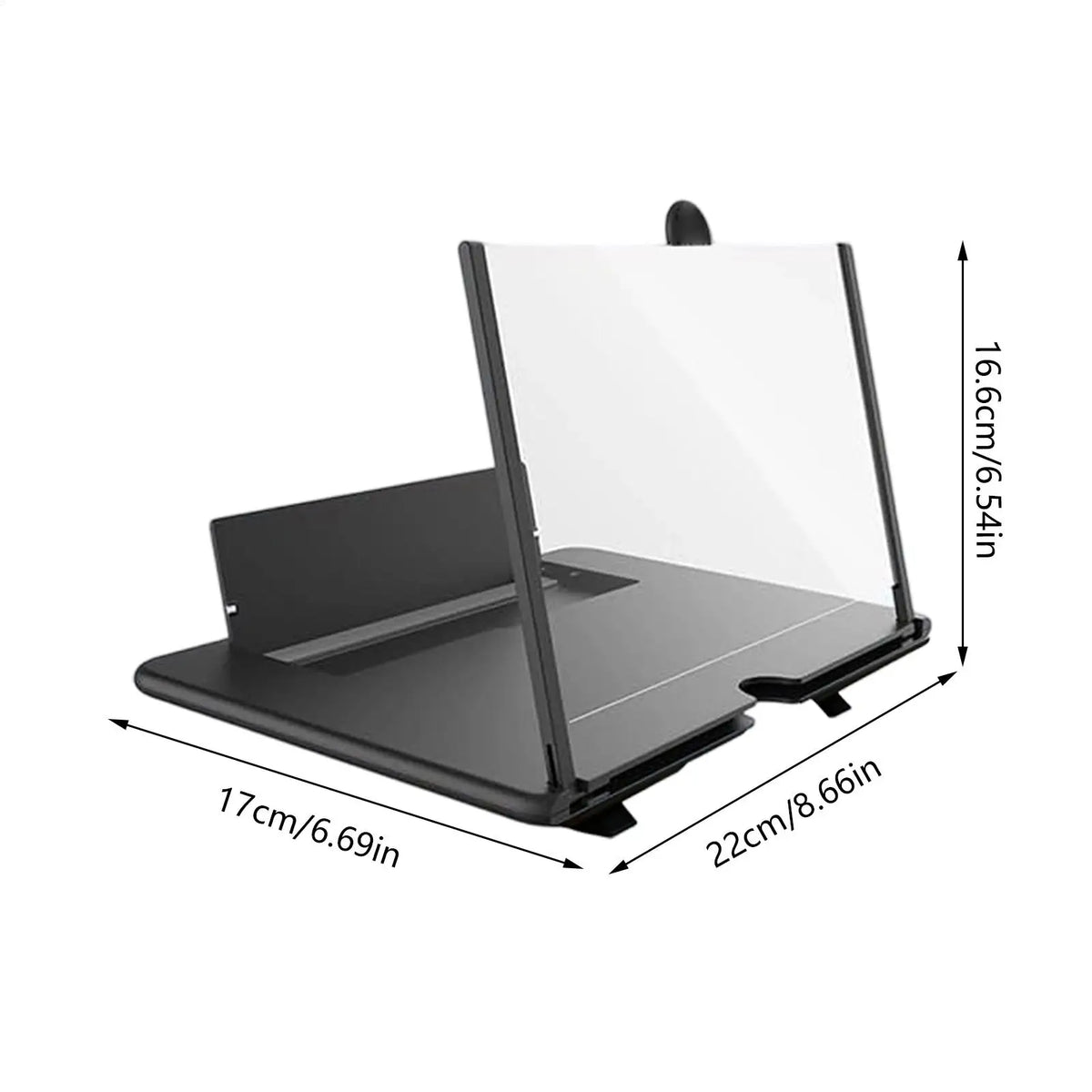 HD Phone Screen Magnifier 3-4x – Desktop Projection Stand Phone Screen Magnifier PLUSH