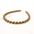 Korean Matte Teeth Wave Headband – Non-Slip Hair Hoop Hair Headband PLUSH brown