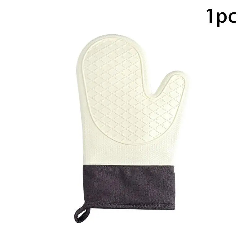 Silicone Oven Gloves Non-Slip Heat Resistant Kitchen Mitts Silicone Oven Mitts PLUSH B