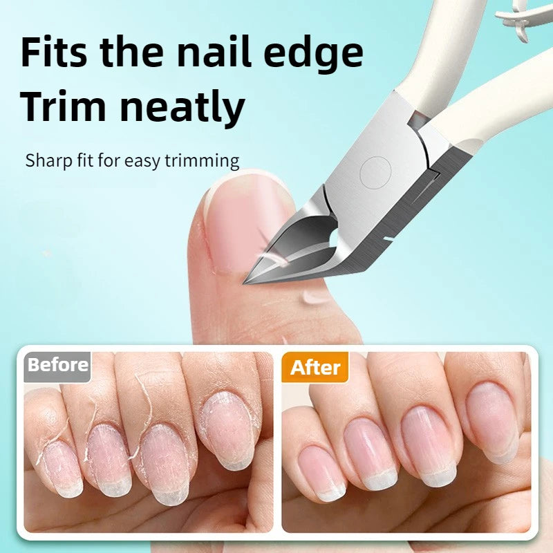 4-Pc Stainless Steel Cuticle Scissors & Pliers Set | Ouriner Cuticle Nail Tool Set PLUSH