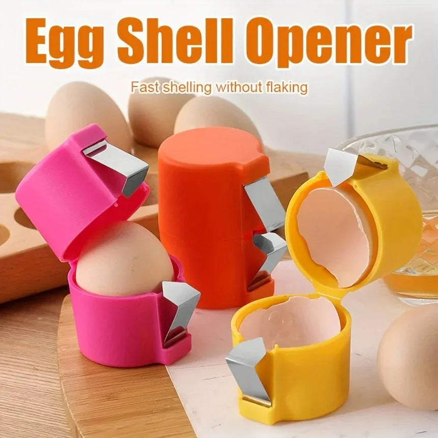 Portable Egg Cracker & Beater Tool – Quick Kitchen Egg Sheller Egg Kitchen Tool PLUSH