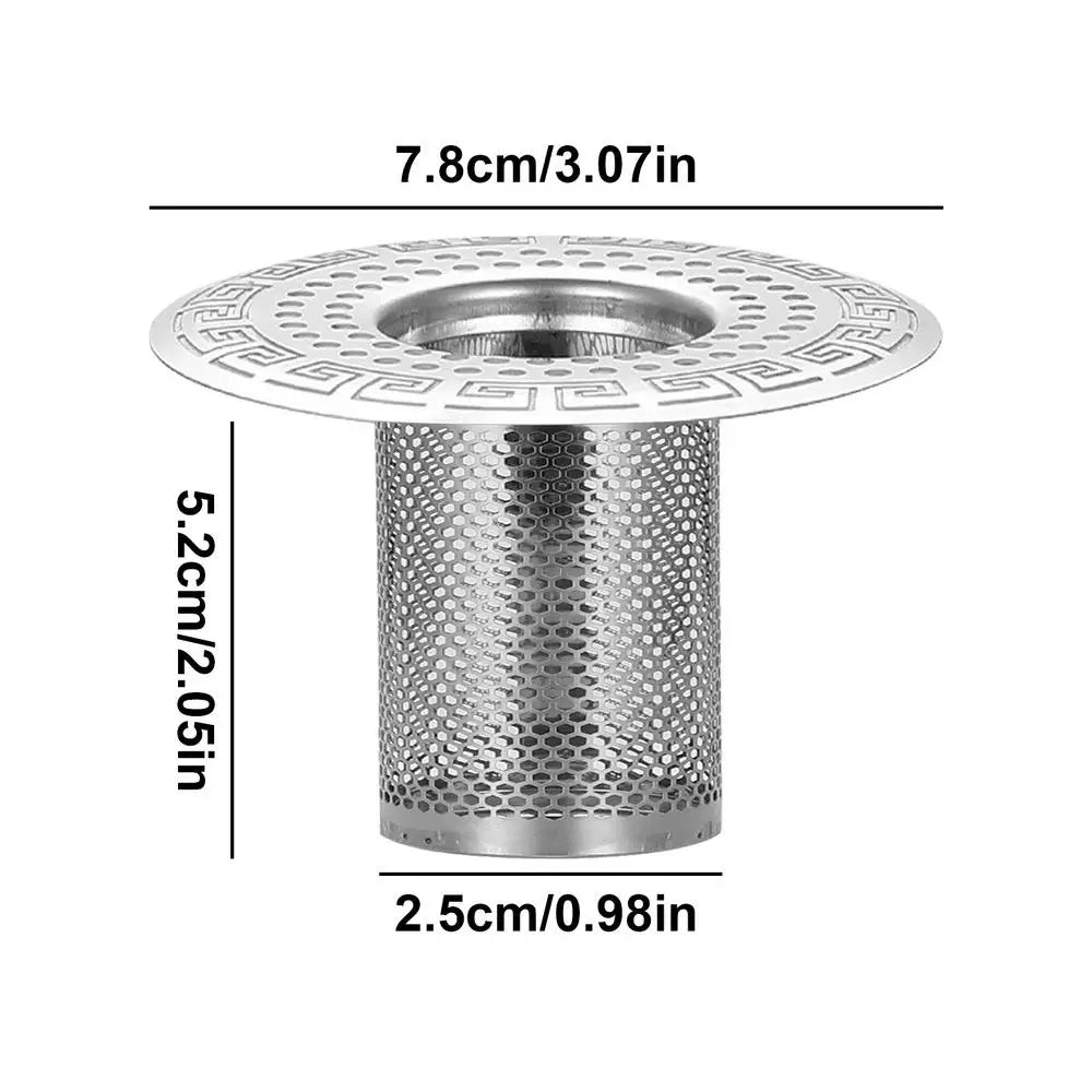 Stainless Steel Shower Drain Hair Catcher & Sink Strainer Drain Hair Catcher PLUSH S