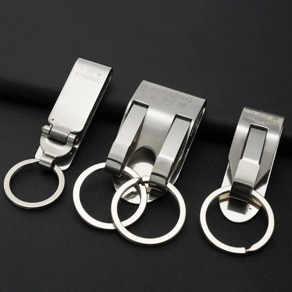 Stainless Steel Quick Release Belt Keychain Clip & Key Ring Belt Key Clip PLUSH
