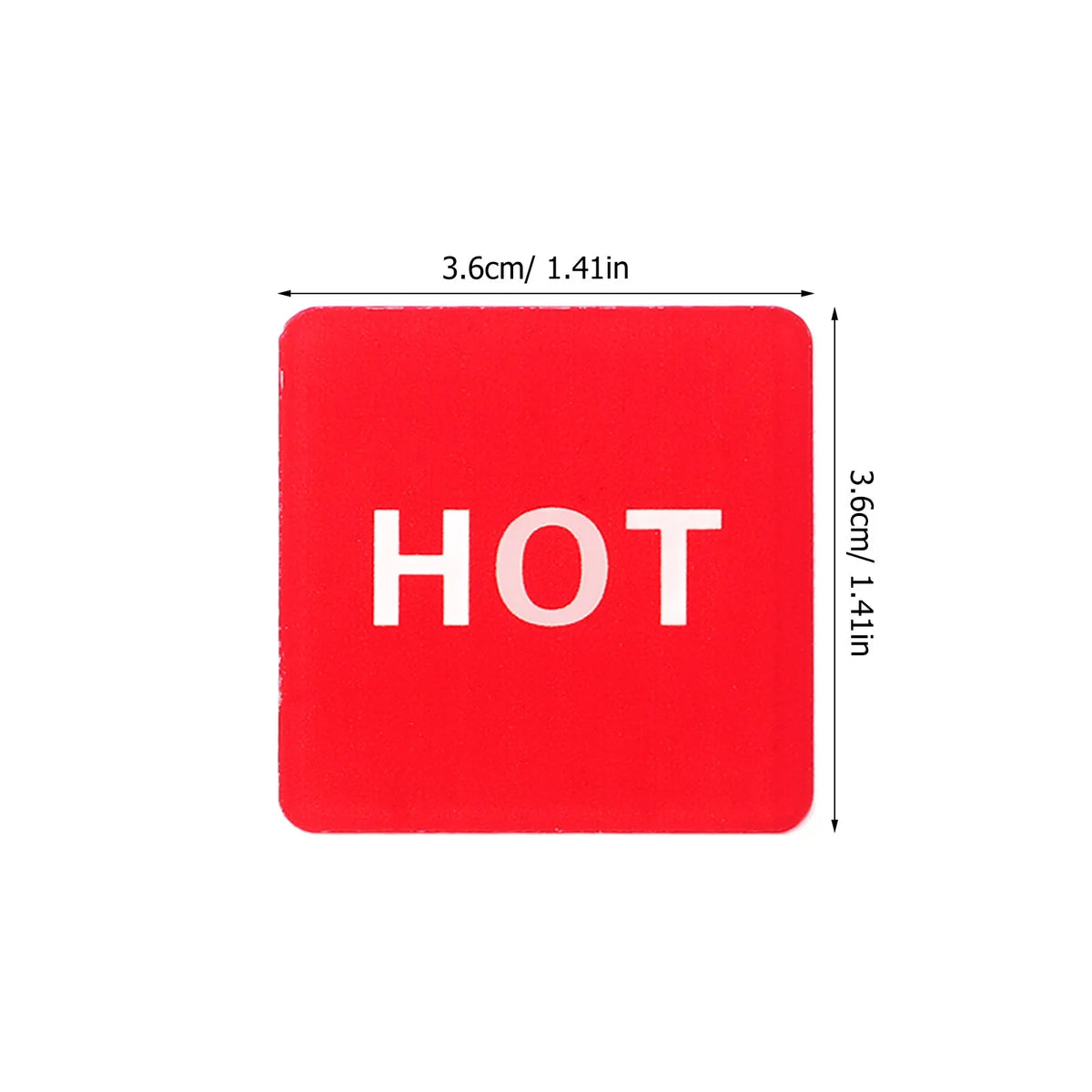 Hot & Cold Faucet Stickers – 6 Pairs Waterproof Acrylic Labels Faucet Label Stickers PLUSH
