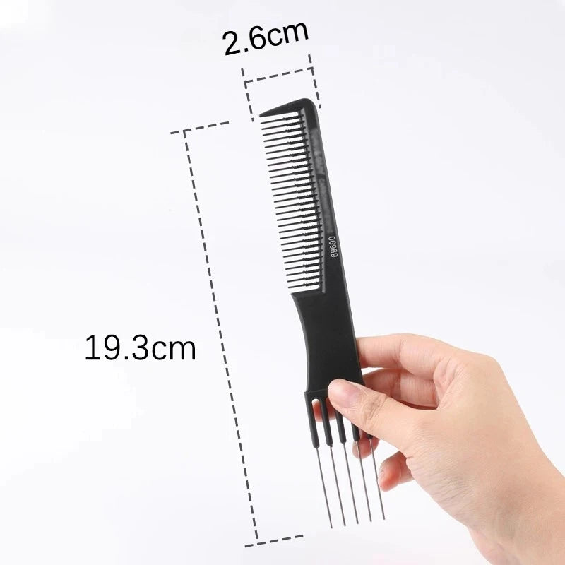 Metal Fork Pick Comb – Afro Curly Thick Hair Styling Tool Hair Pick Comb PLUSH 1Pc