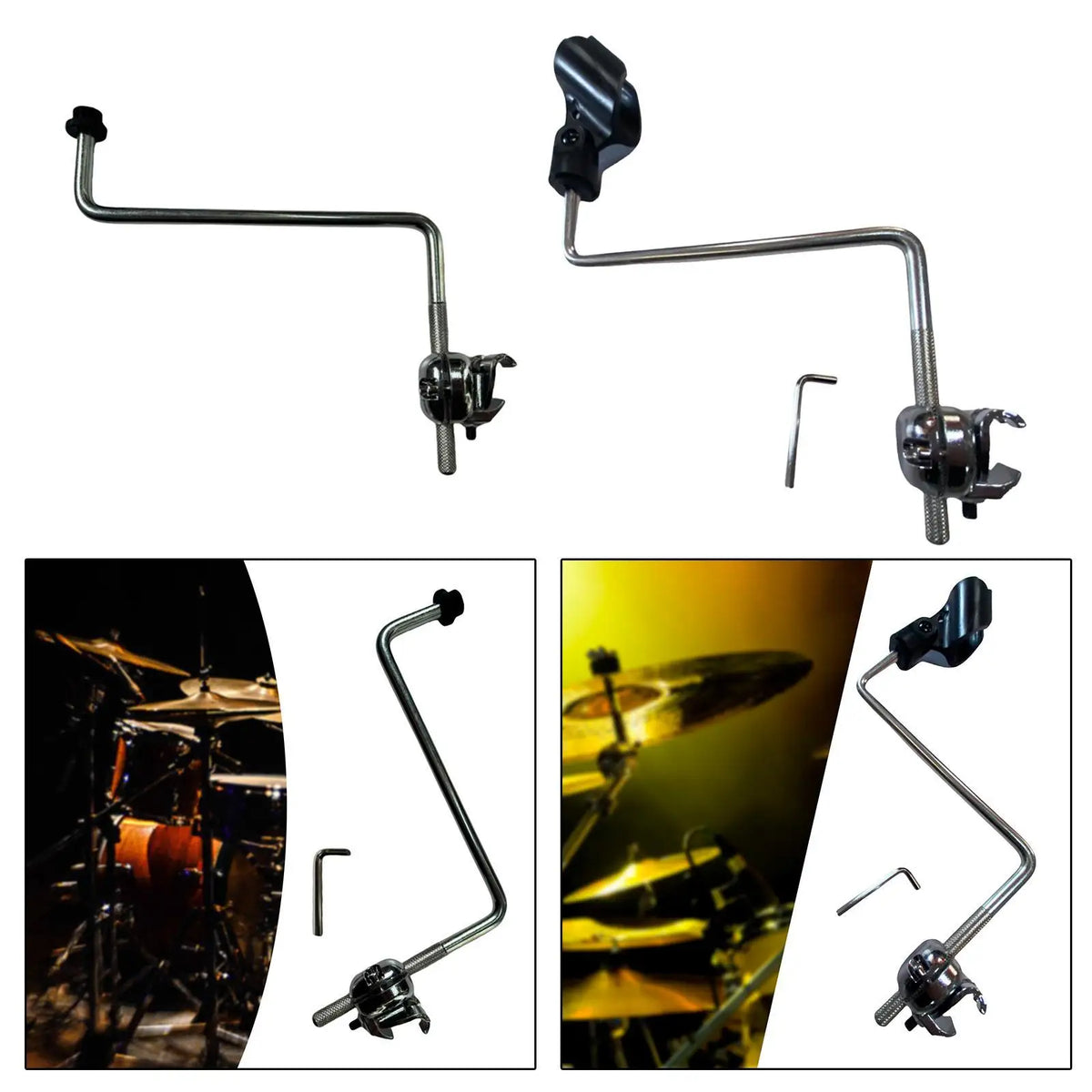 Steel Drum Microphone Mount Adjustable Percussion Mic Stand Drum Mic Mount PLUSH