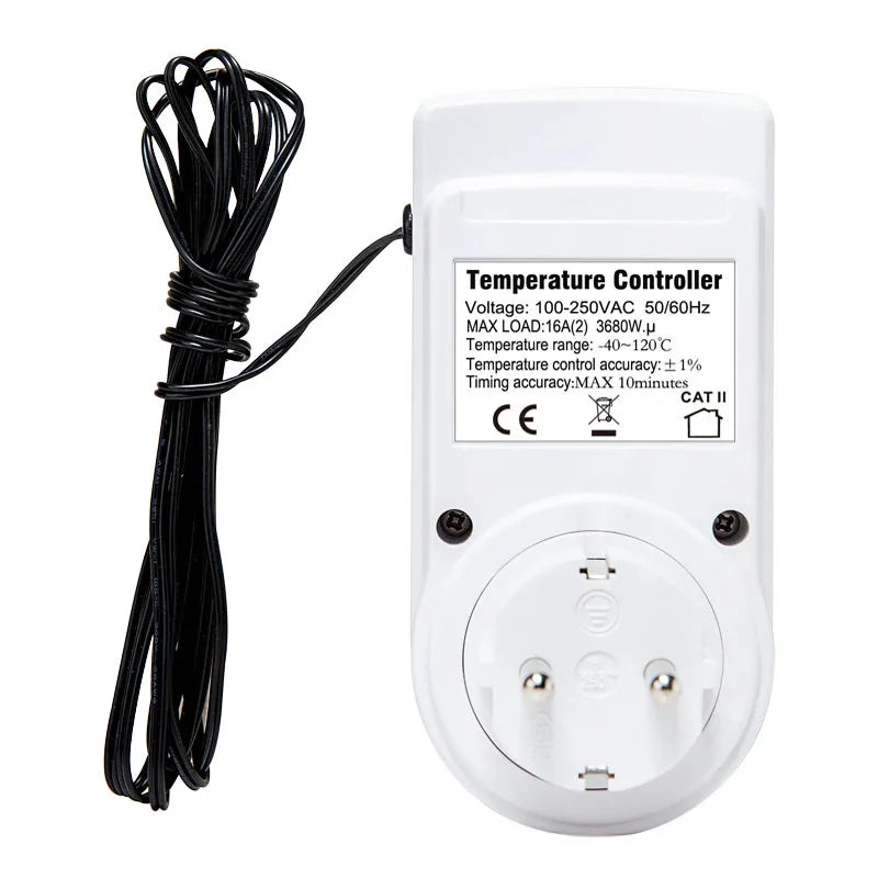 EU/FR Digital Thermostat Timer Socket – Heating & Cooling Thermostat Timer Socket PLUSH