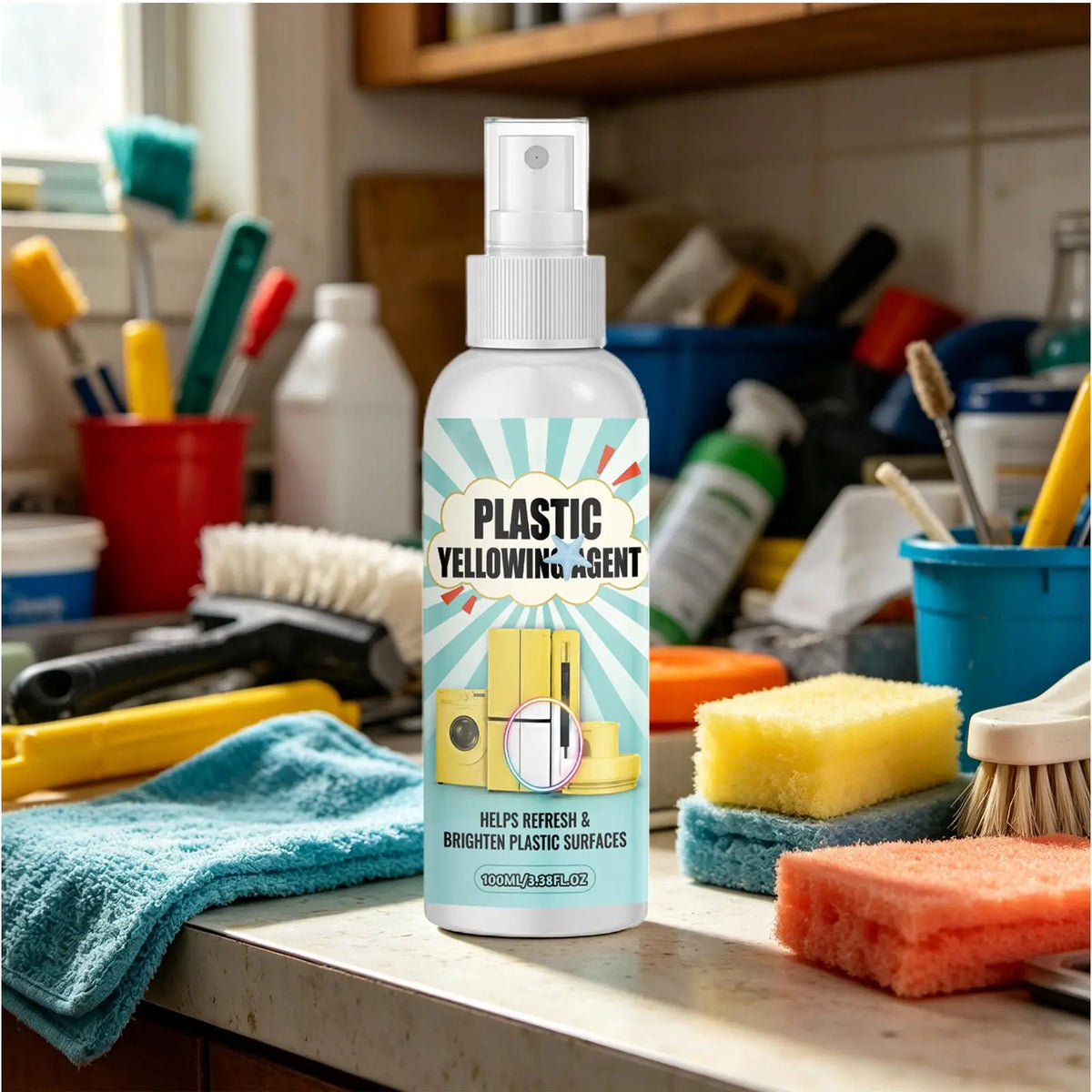 100ml Yellowing Remover – Restore Plastics & Appliances Surface Yellowing Remover PLUSH