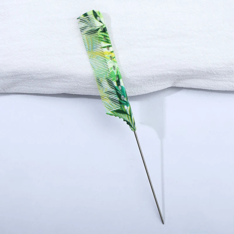 Anti-Static Rat Tail Comb – 5 Floral Patterns | Hair Styling Hair Styling Comb PLUSH 1pc-2
