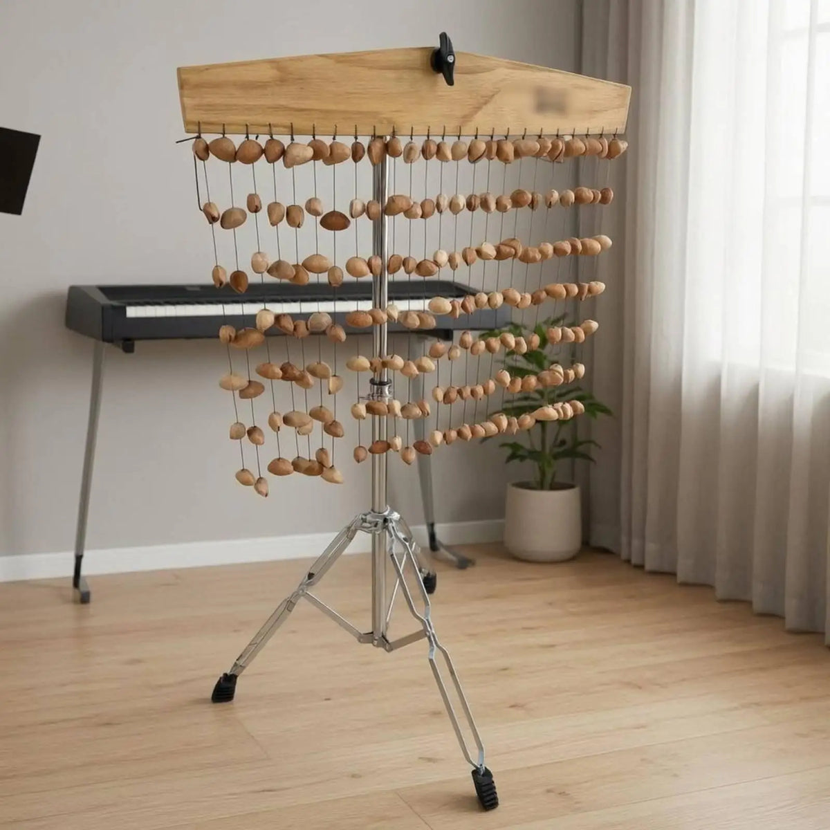 Metal Floor Tripod Stand for Wind Chimes & Hanging Instruments Instrument Tripod Stand PLUSH