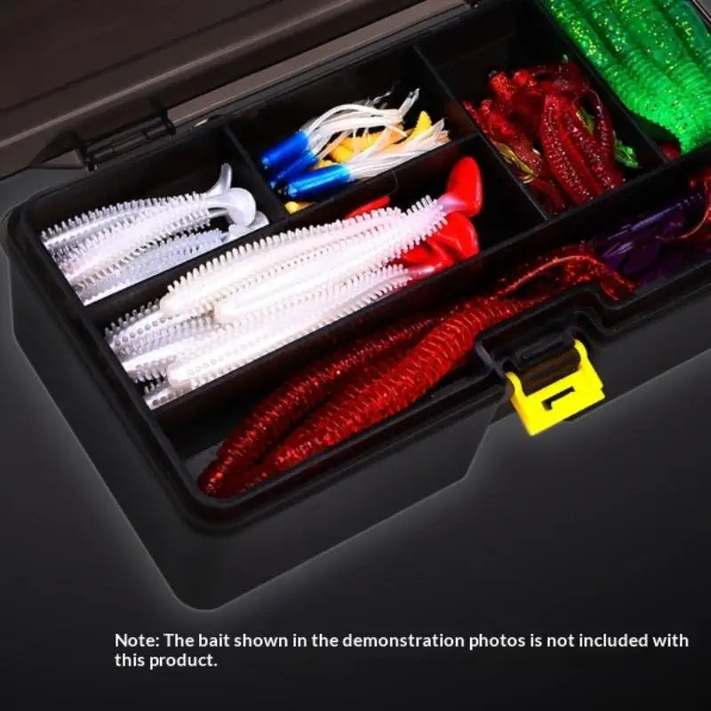 Double Layer Fishing Lure Box – Adjustable Tackle Storage Case Fishing Tackle Box PLUSH
