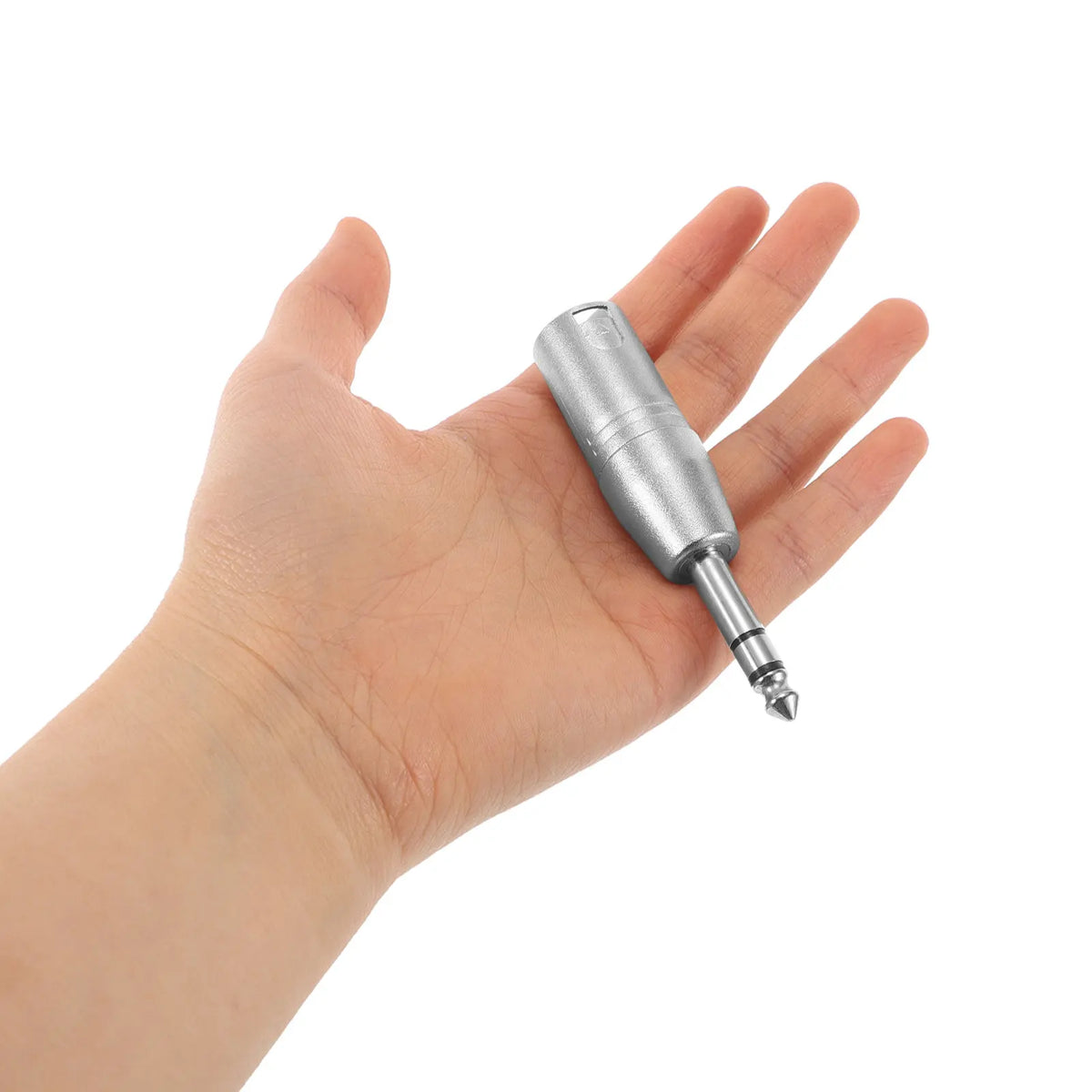 Metal TRS to XLR Adapter – 3-Pin XLR Male to 1/4" Female Jack Audio Cable Adapter PLUSH