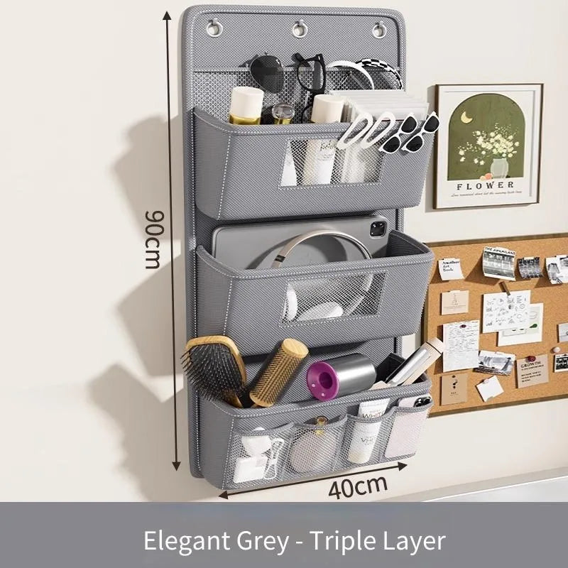 Hanging Bedside Storage Organizer – Oxford Fabric Wall Door Bag Hanging Storage Organizer PLUSH