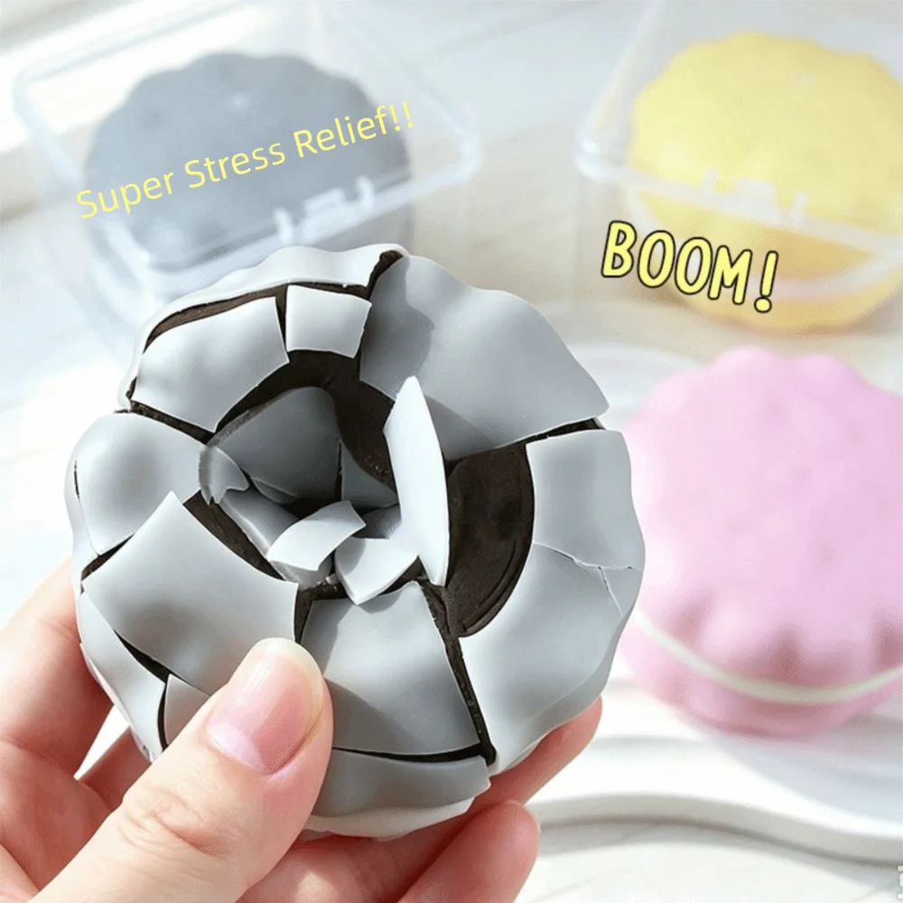 Cookie Crunch Squishy Toy – Handmade Crispy Wax Clay Squeeze Squishy Novelty Toy PLUSH
