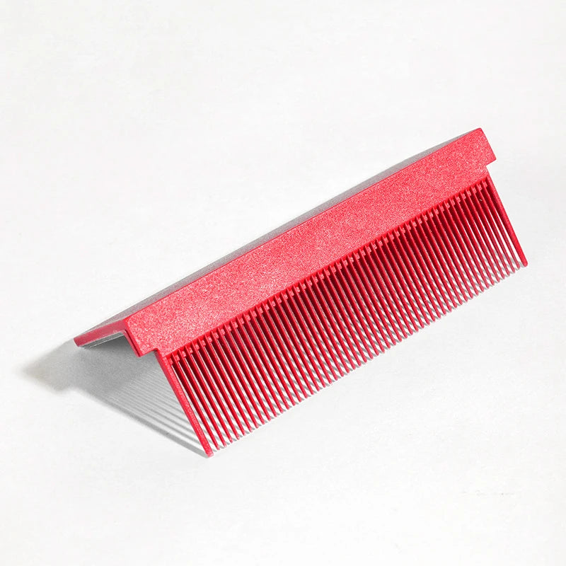 WANMEI Electric Hot Comb Straightener – Anti-Scald Natural Hair Electric Hot Comb PLUSH Red