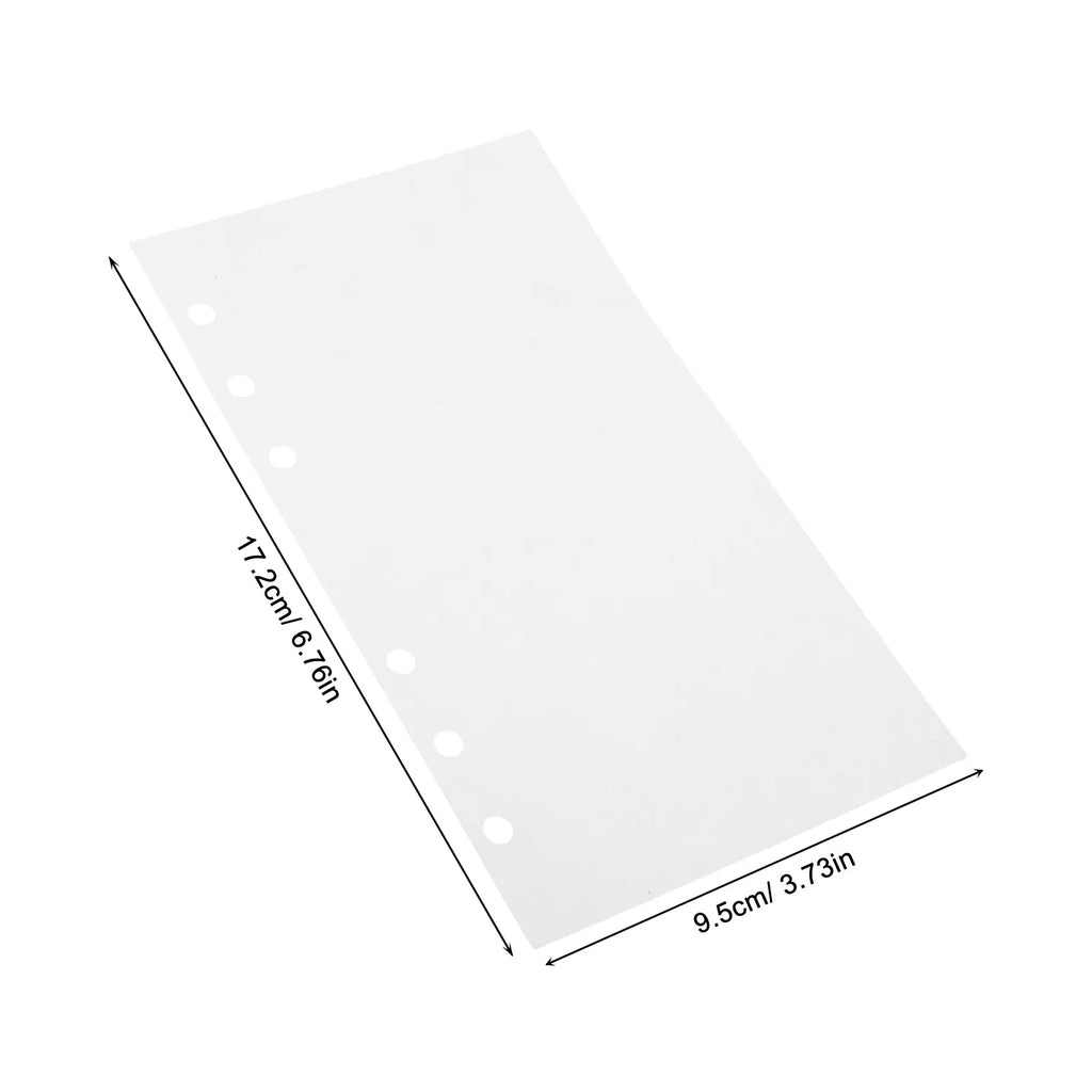 50-Sheet A6 Double-Sided Reusable Sticker Refill Pages | 6-Ring Binder Refill Sheets PLUSH