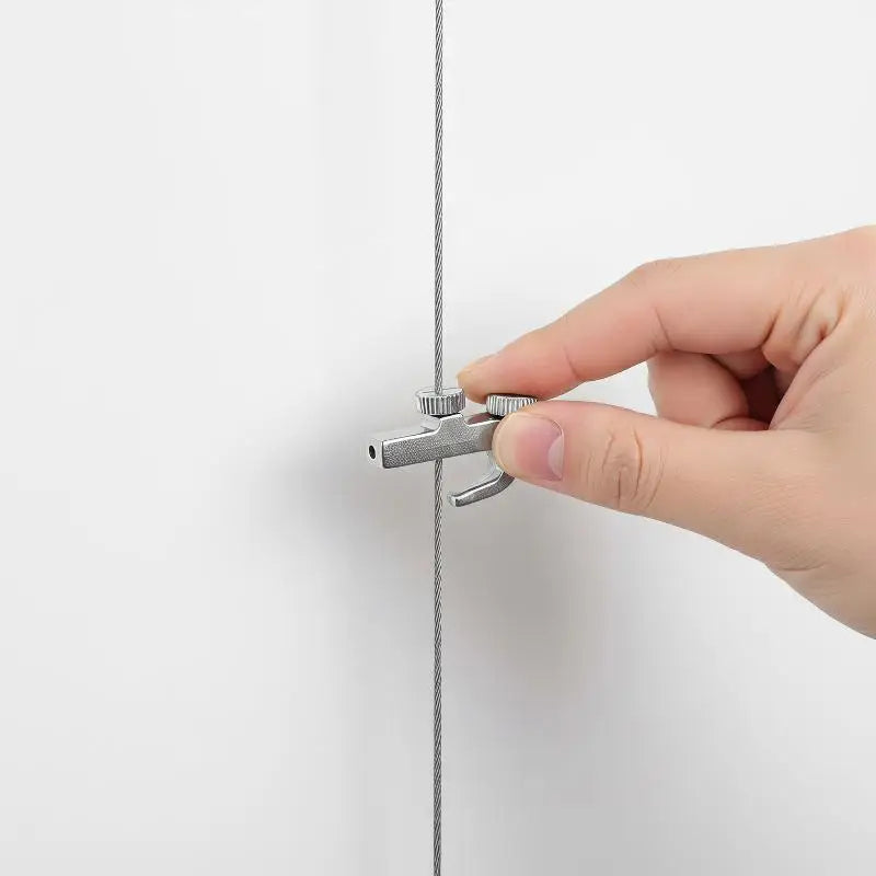 Heavy Duty Zinc Alloy Picture Rail Hooks – Silver Gallery Display Picture Rail Hooks PLUSH