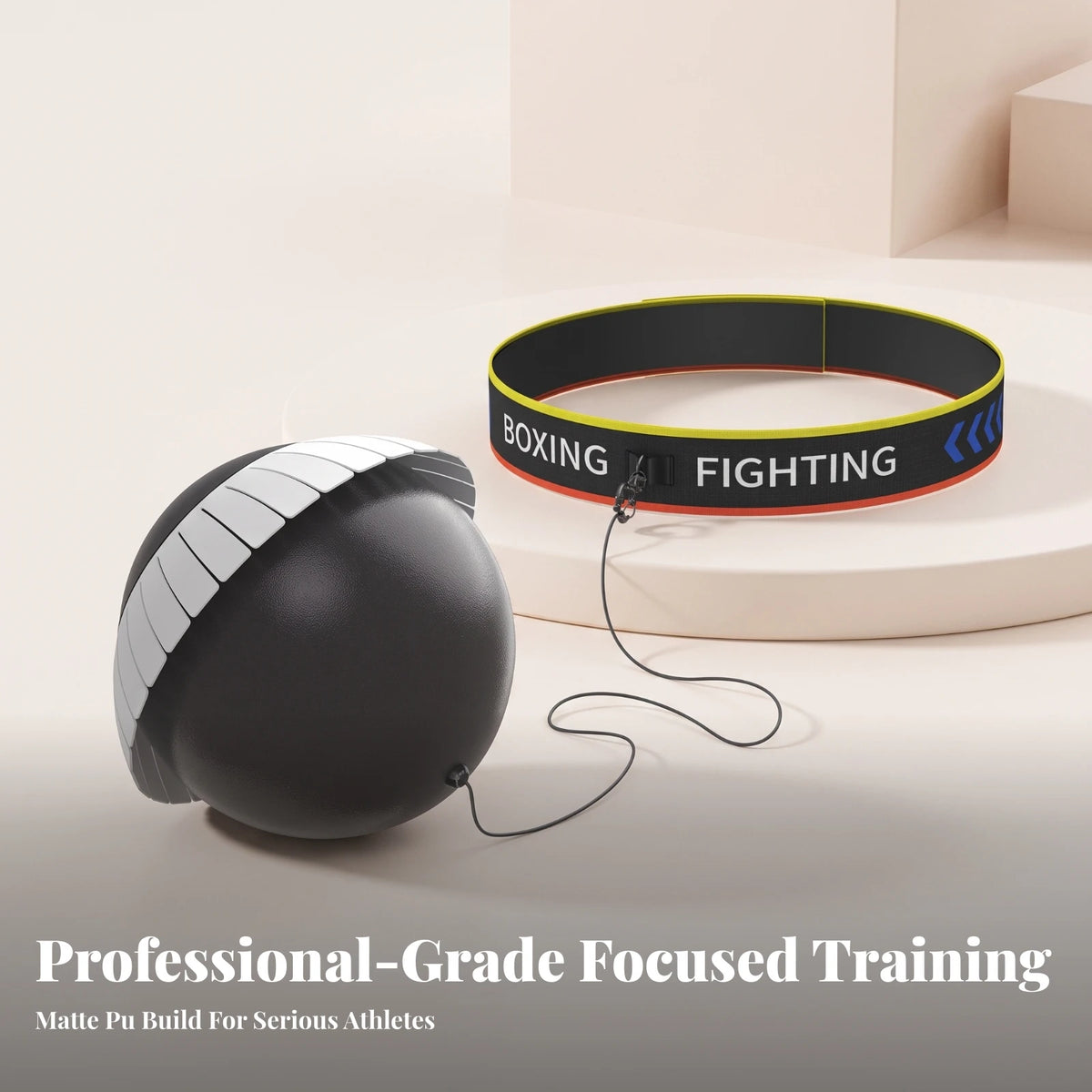 Boxing Reaction Ball with Headband – Adjustable Training Set Boxing Training Equipment PLUSH
