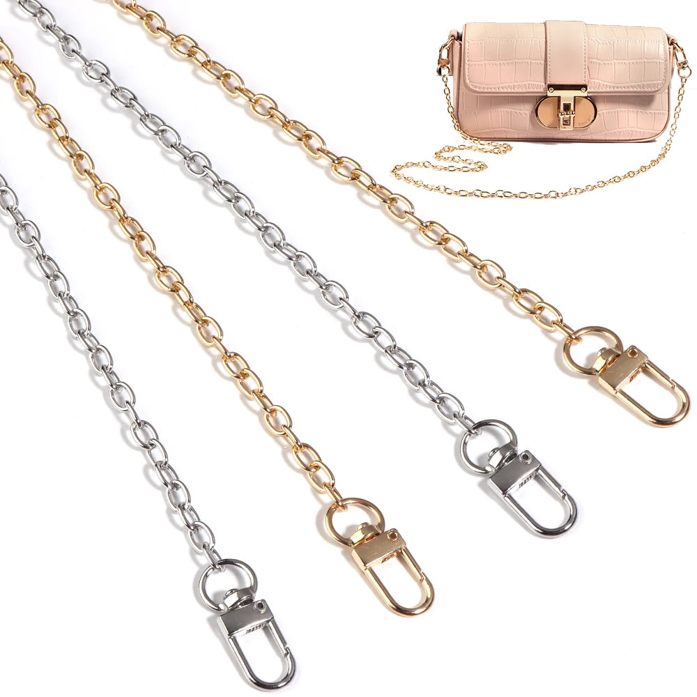 Aluminum O-Shape Chain 20–120cm Silver Gold | DIY Jewelry Jewelry Making Chain PLUSH