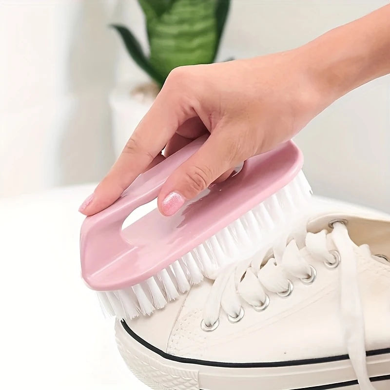 2-Pack Hard Bristle Brush – Shoe, Laundry & Floor Scrubber Cleaning Scrub Brush PLUSH