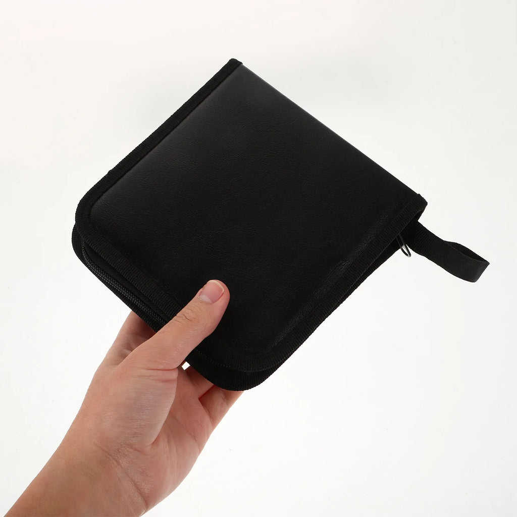 40-Disc PU CD & DVD Storage Bag – Portable Disc Organizer Disc Storage Bag PLUSH