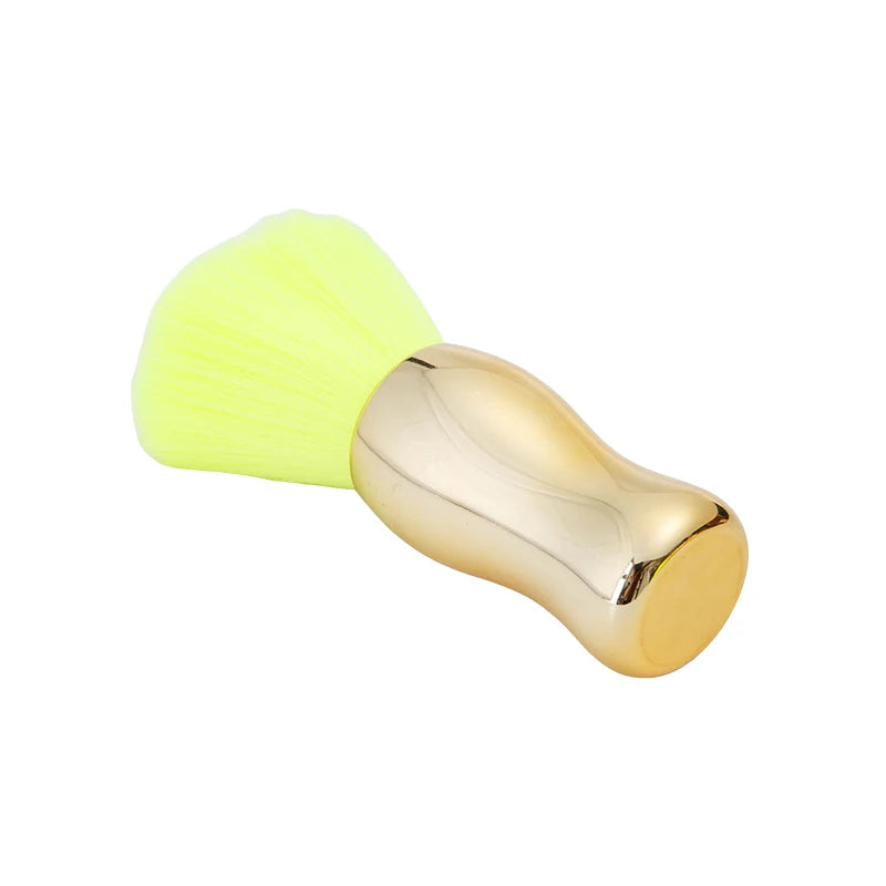 Gold Barber Neck Duster Brush – Soft Hair & Beard Cleaner Barber Neck Duster Brush PLUSH Gold-B
