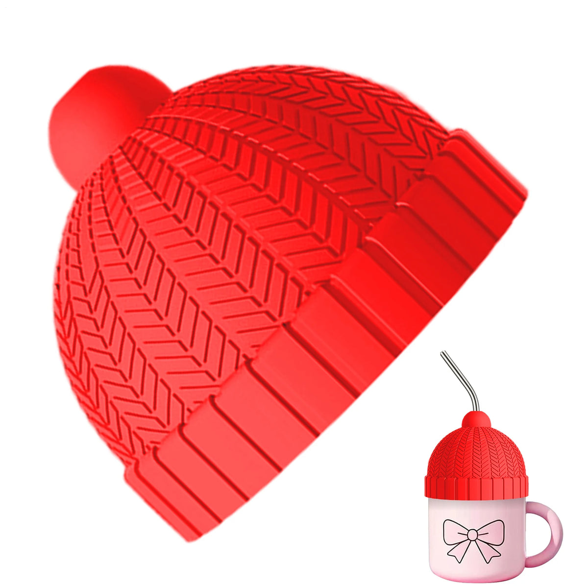 Reusable Silicone Mug Lid – Universal Dust-Proof Cup Cover Silicone Mug Lid PLUSH