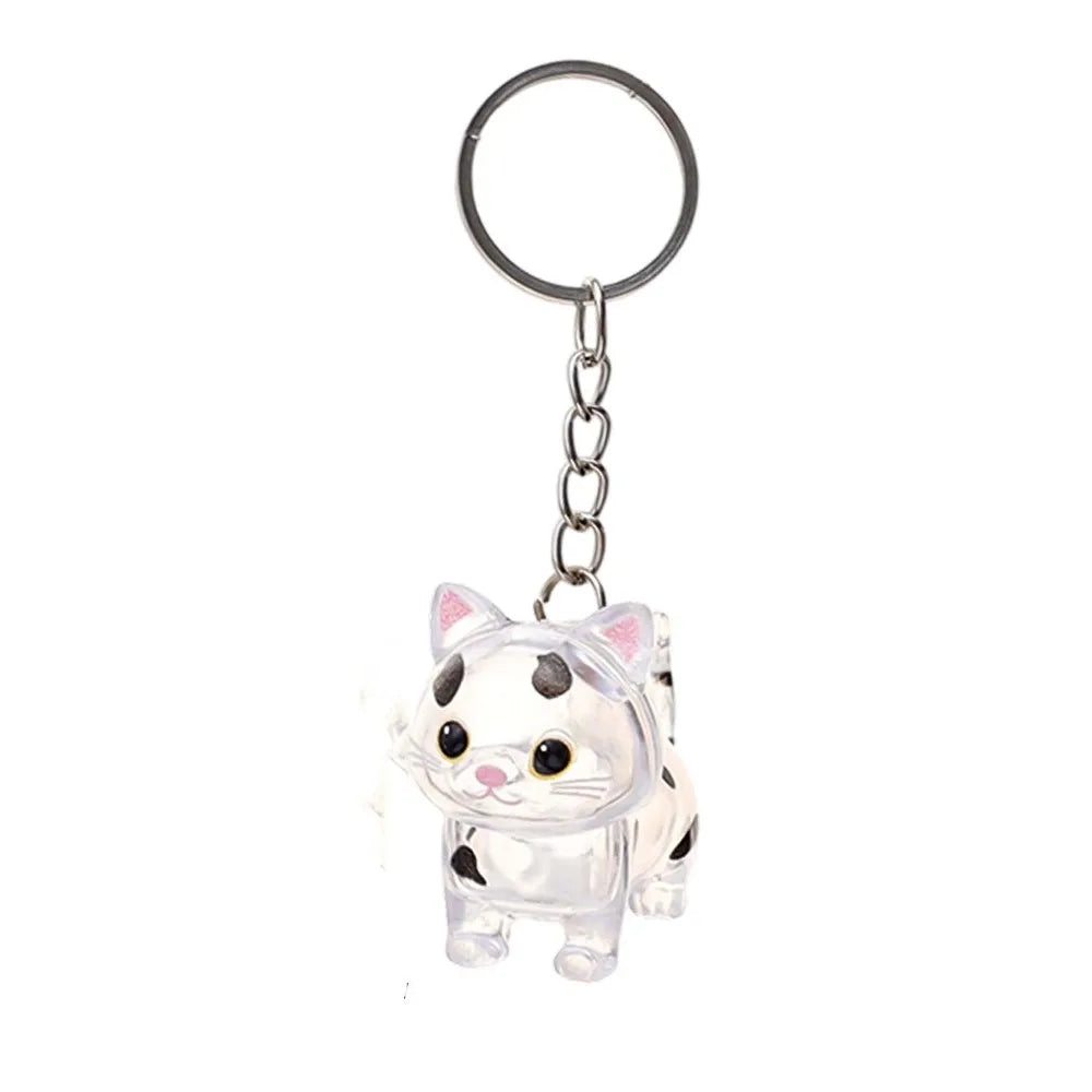Transparent Cat Hair Storage Capsule Keychain | Pet Keepsake Pet Keepsake Keychain PLUSH Style 5