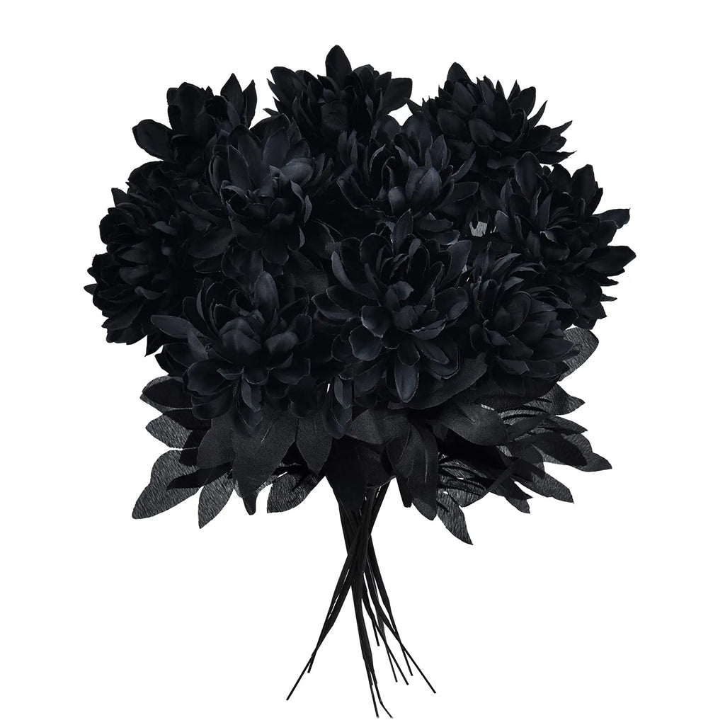 Artificial Silk Dahlia Bouquet – Faux Flowers for Home & Wedding Artificial Flower Bouquet PLUSH