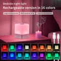 RGB LED Rechargeable Table Lamp – Dimmable Bedside Night Light LED Table Lamp PLUSH 16-color white RGB 800mAh