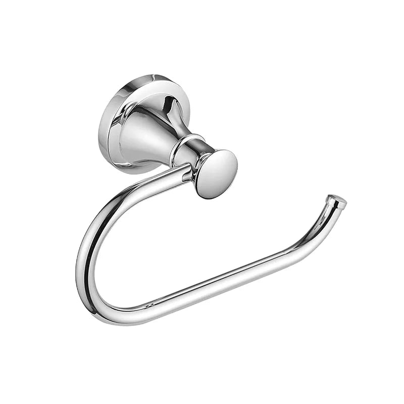 Wall Mounted Toilet Paper Holder – Rustproof Black Chrome Nickel Toilet Paper Holder PLUSH Chrome