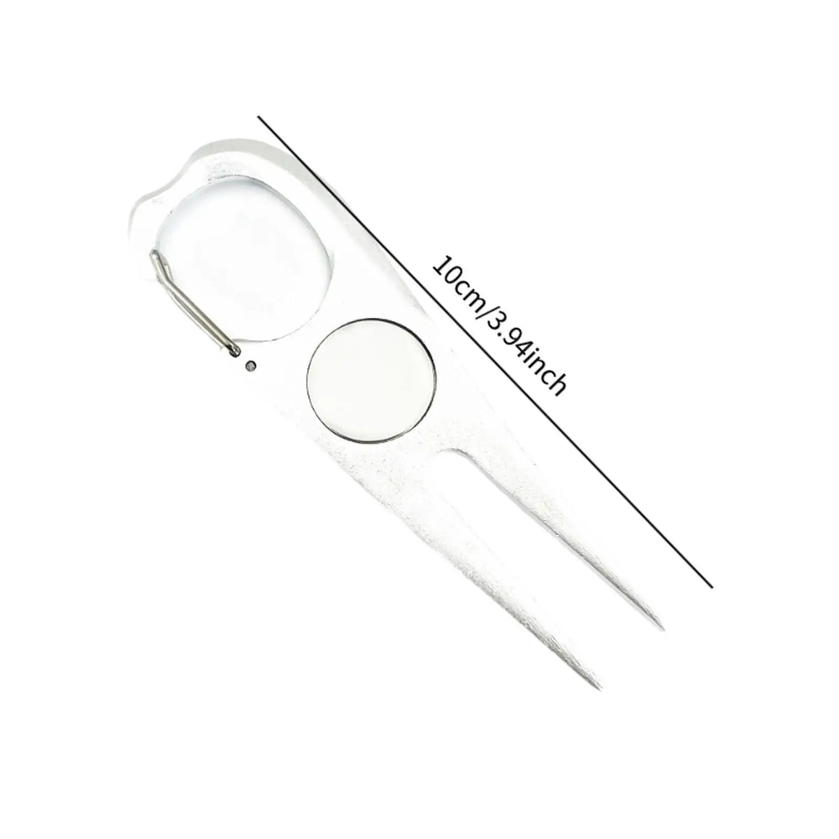 Golf Divot Repair Tool with Ball Marker – Stainless Steel Fork Golf Divot Tool PLUSH