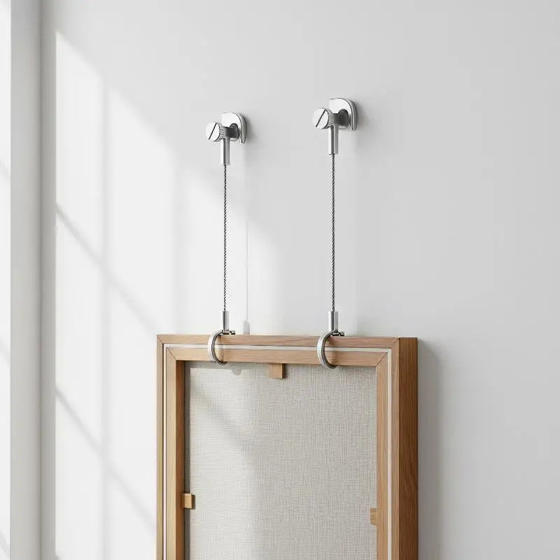 Heavy Duty Zinc Alloy Picture Rail Hooks – Silver Gallery Display Picture Rail Hooks PLUSH