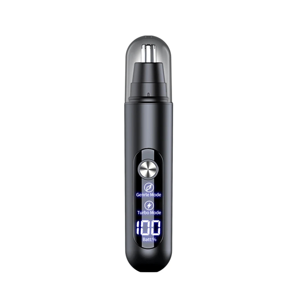 Raugee USB Rechargeable Electric Nose & Ear Hair Trimmer Electric Hair Trimmer PLUSH Black