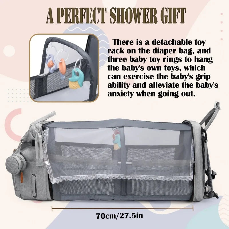 Large Capacity Diaper Backpack – Mommy Bag with Thermal Insulation Diaper Backpack PLUSH