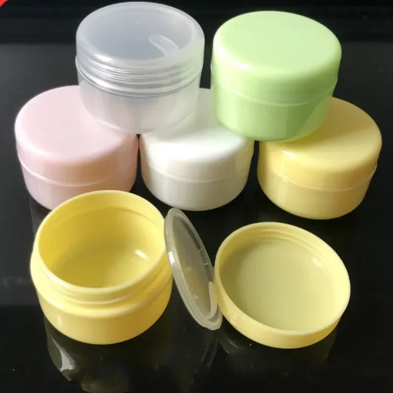 10pc Refillable 10g Plastic Cosmetic Jars | Travel Containers Cosmetic Travel Jars PLUSH 10 pcs mix 10g Plastic