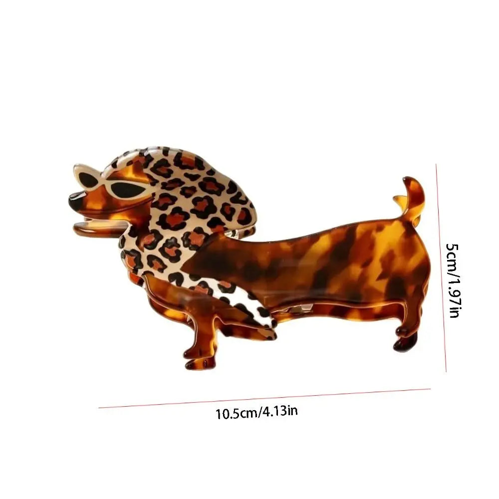 Dachshund Hair Claw Clip – Cute Acetate Shark Clip for Women Hair Claw Clip PLUSH
