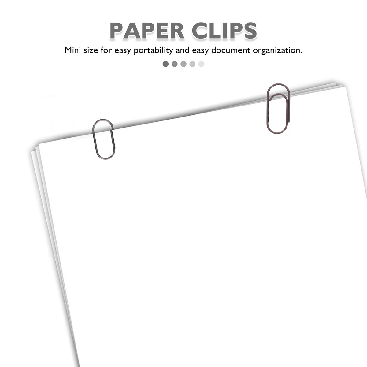 200pcs Retro Mini Metal Paper Clips Vintage Style Desk Organizer PLUSH