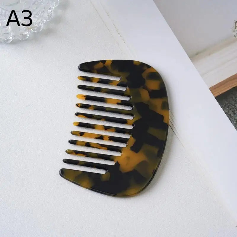 Retro Marble Acetate Hair Comb | Portable Scalp Styling Comb Hair Styling Comb PLUSH A3