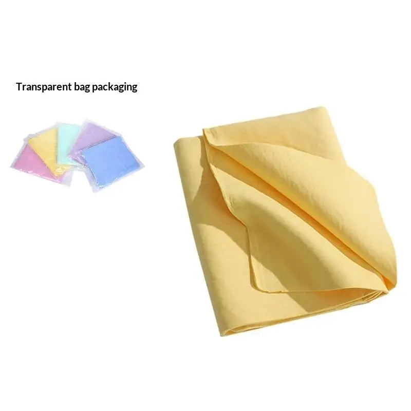 PVA Microfiber Pet Drying Towel – Quick Dry & Super Absorbent Pet Drying Towel PLUSH Yellow