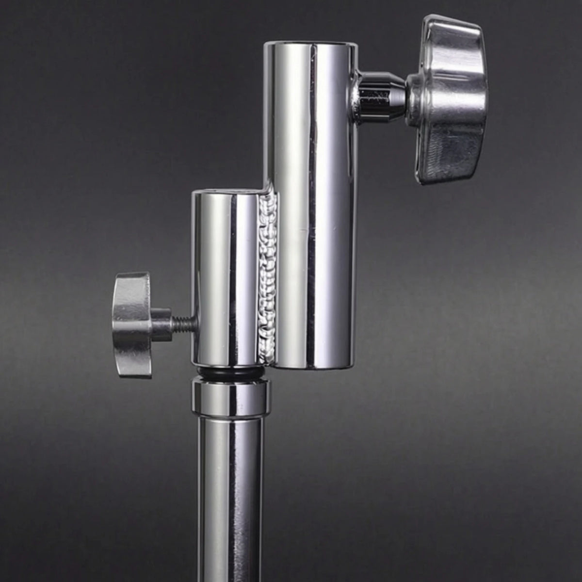 Chrome Dual-End Studio Lighting Adapter with Thumbscrews Studio Lighting Adapter PLUSH