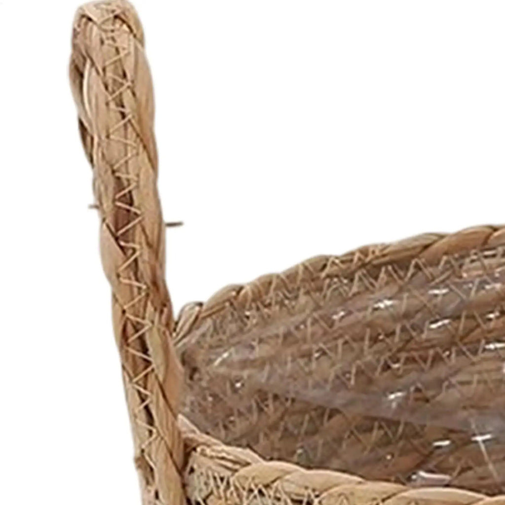 Wicker Rattan Planter Basket | Natural Straw Flower Pot Wicker Planter Basket PLUSH