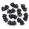 50pcs Bat Shape Plastic Spacer Beads – Halloween Jewelry Making Jewelry Making Beads PLUSH black