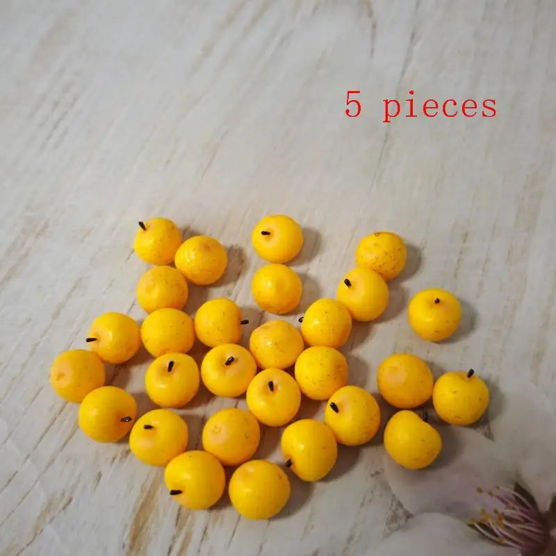 Dollhouse Miniature Apple Set 1:12 Scale – DIY Kitchen Decor Dollhouse Accessories PLUSH A3