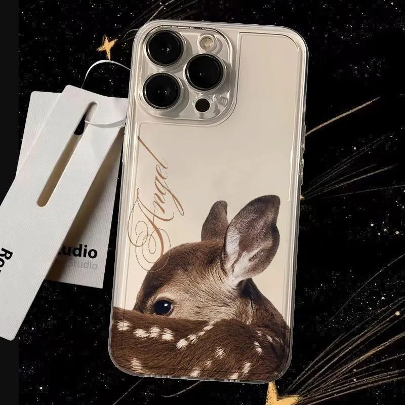 Deer Fawn Spotted iPhone Case – Shockproof Clear Cover Phone Case PLUSH