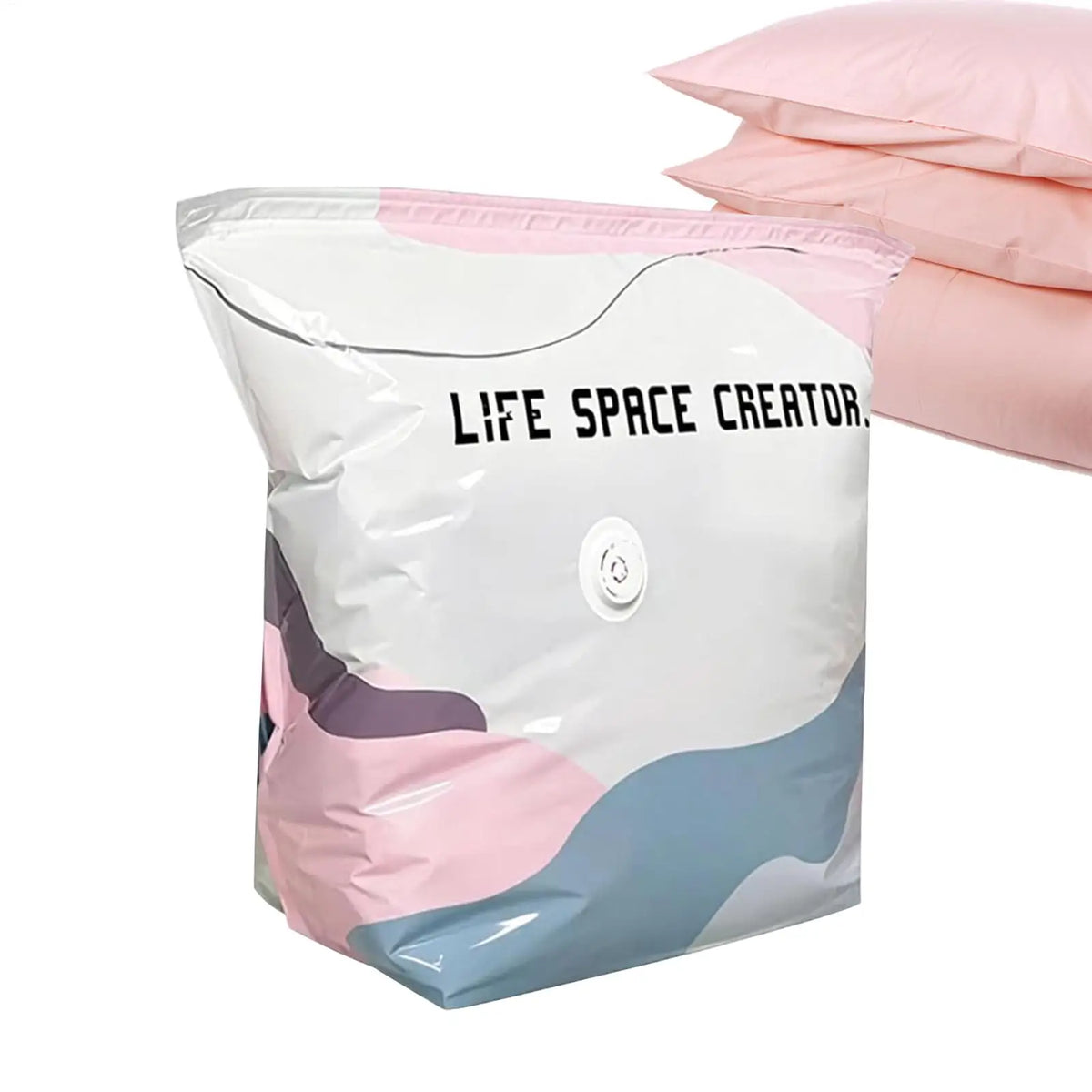 Large Vacuum Storage Bags No Pump – Clothes & Blanket Organizer Vacuum Storage Bag PLUSH