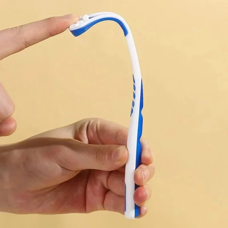 Silicone Tongue Scraper & Brush – Fresh Breath Oral Care Tongue Scraper PLUSH