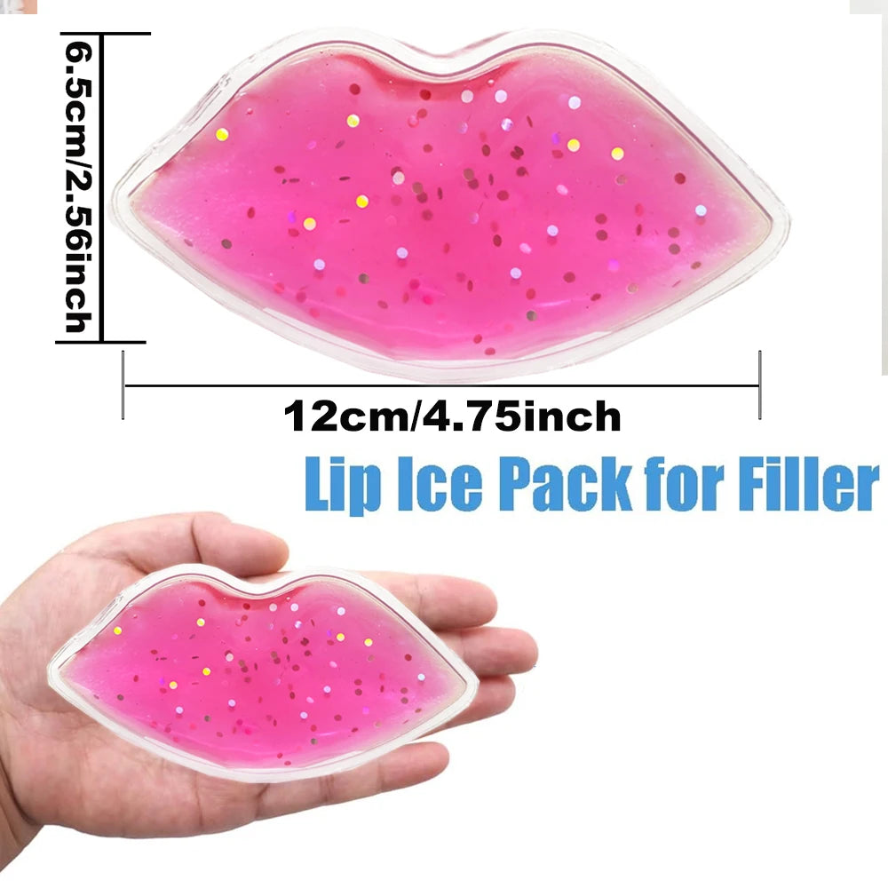 Lip & Eye Gel Ice Pack – Hot & Cold Compress | DUTRIEUX Eye & Lip Compress PLUSH Big Size Rose