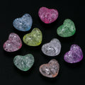 50pcs Ice Crack Heart & Star Acrylic Spacer Beads – DIY Jewelry Acrylic Spacer Beads PLUSH heart 01