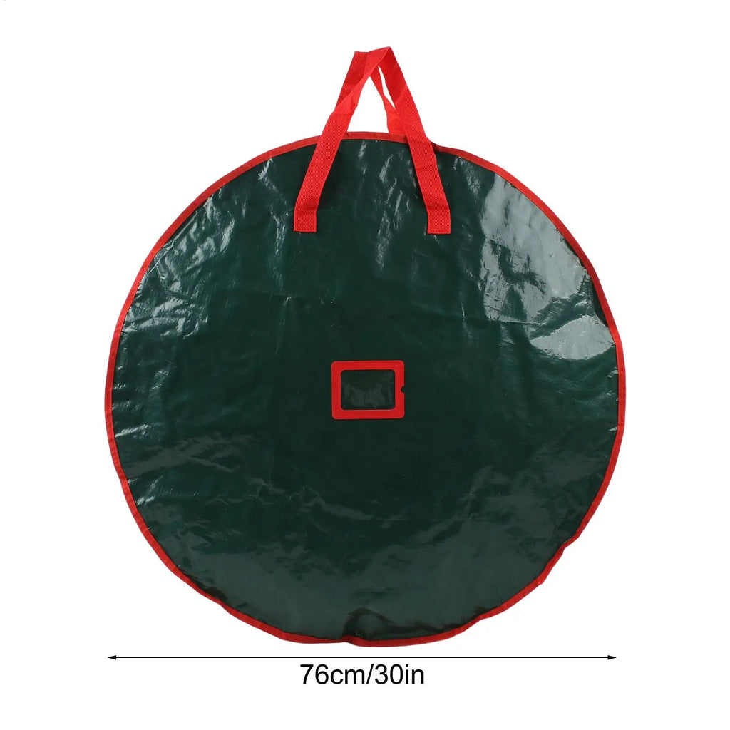 Christmas Wreath Storage Bag | Clear Window & Thickened Fabric Wreath Storage Bag PLUSH